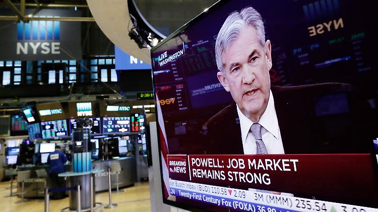Auch an der Wall Street waren heute alle Augen auf Fed-Chef Jerome Powell gerichtet.