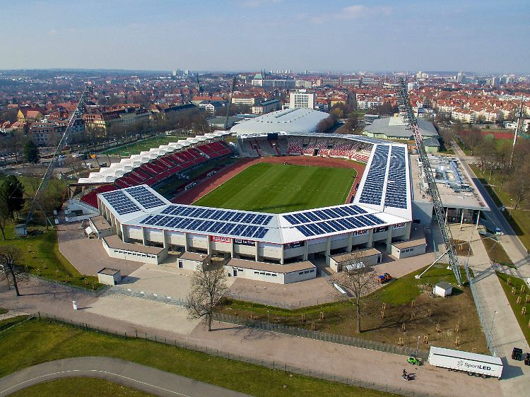 Das Erfurter Steigerwaldstadion wurde zu einer modernen Multifunktionsarena umgebaut.
