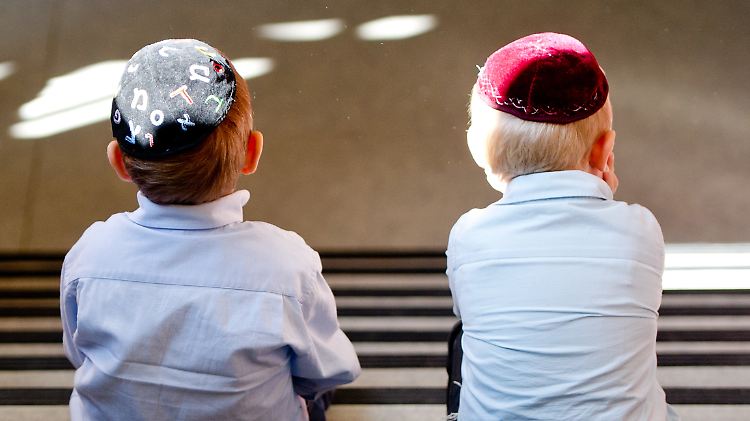 Jüdische Schüler in Hamburg.