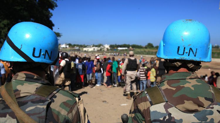 UN-Blauhelme im Einsatz in Haiti