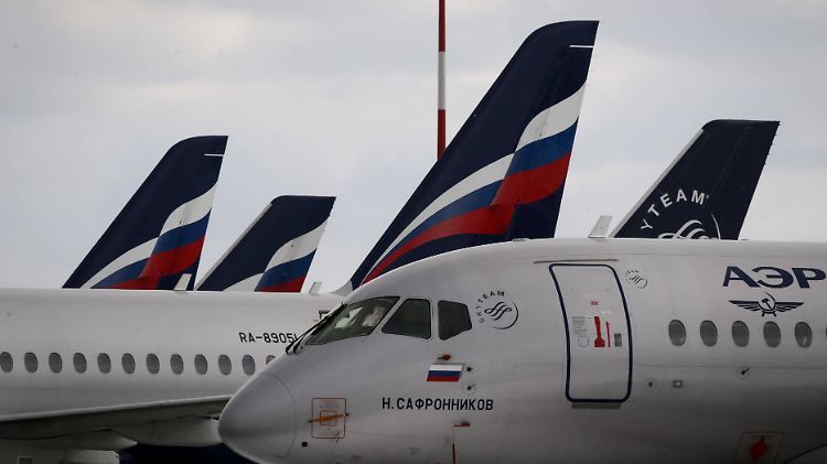 Die Zollbeamten wollten die Aeroflot-Maschine zunächst in Abwesenheit der Crew betreten.