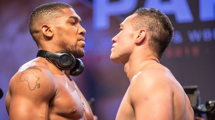 Schon vor dem Duell legten Joshua (l.) und Parker verbal vor. 