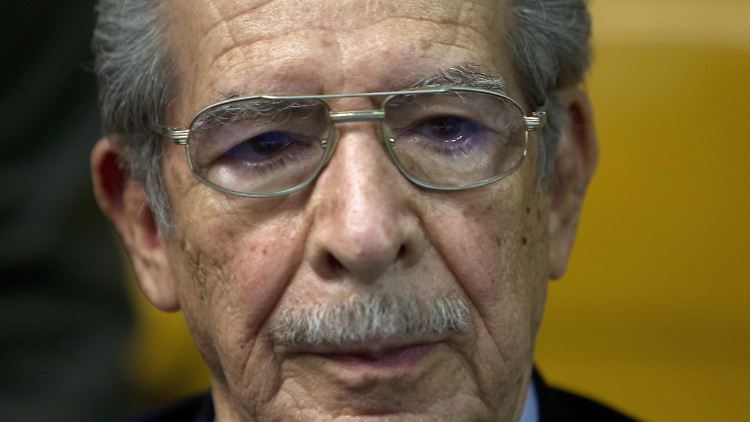 Ríos Montt 2013 vor Gericht - der Prozess gegen ihn wurde neu aufgerollt.