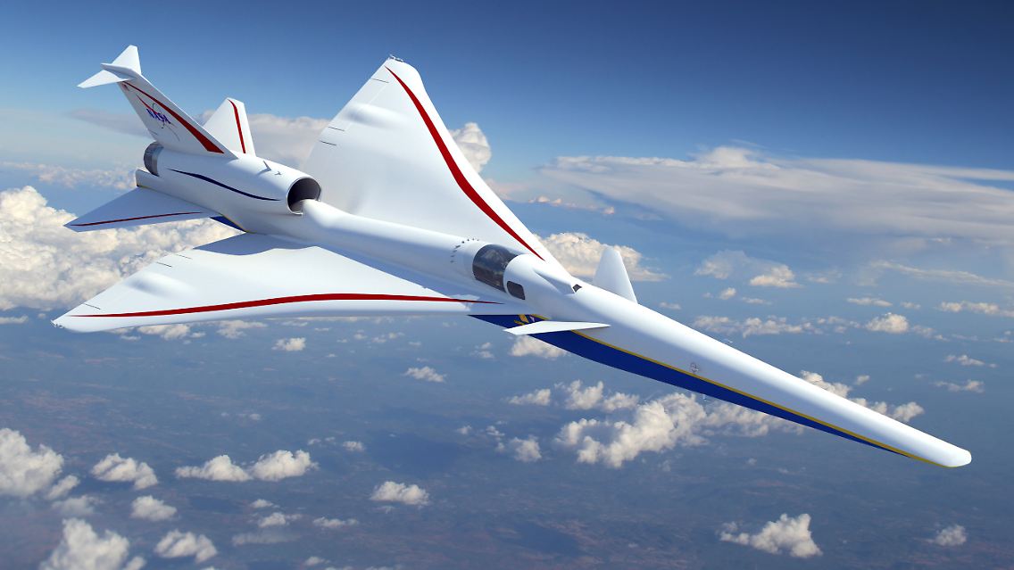 Schneller als der Schall - und leiser als die Concorde: So stellt sich "Skunk Works" das neue X-plane vor (Grafik).