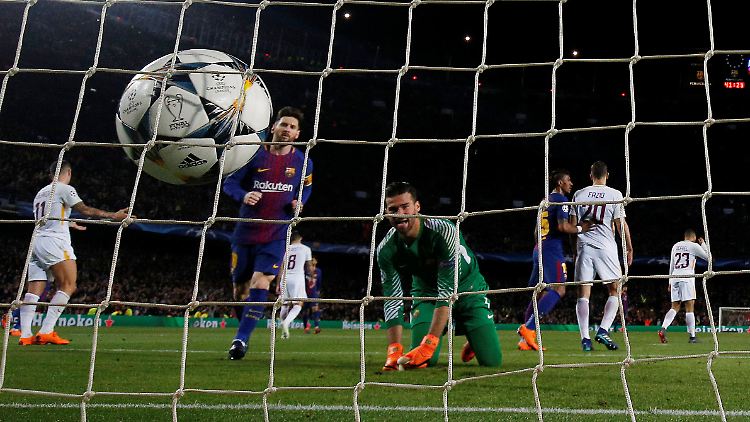 Barcelonas Superstar Lionel Messi glückte kein Tor gegen Rom. Dennoch siegte sein Team deutlich.