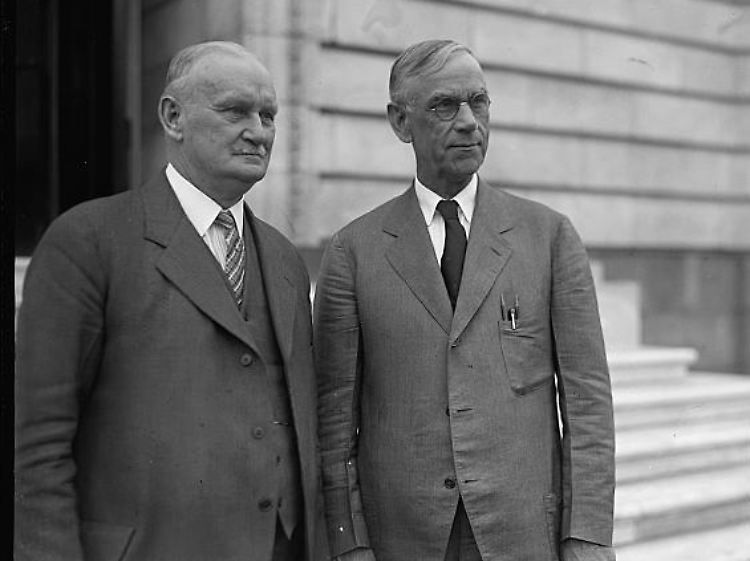 Willis C. Hawley und Reed Smoot