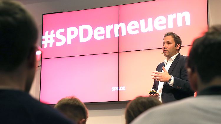 "Wofür steht die SPD?", fragt Generalsekretär Klingbeil bei der Veranstaltung.
