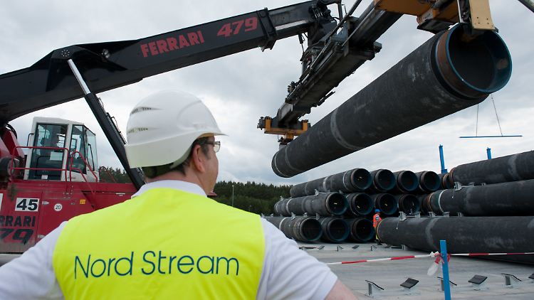 Durch die gut 1200 Kilometer lange Leitung soll russisches Erdgas durch die Ostsee nach Deutschland gepumpt werden.