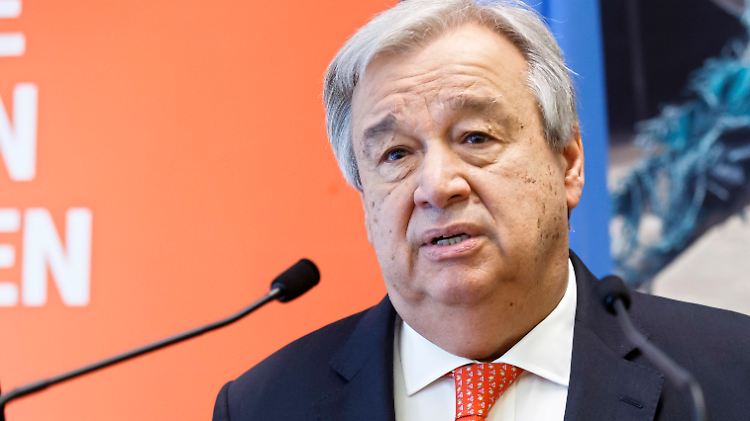 UN-Generalsekretär Antonio Guterres warnt vor einer Eskalation. 