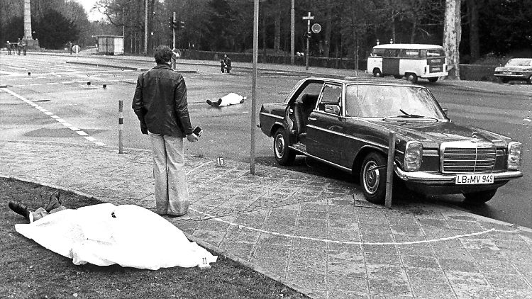 Der Tatort der Ermordung von Buback und seiner Begleiter - die Täterschaft ist bis heute nicht eindeutig geklärt.