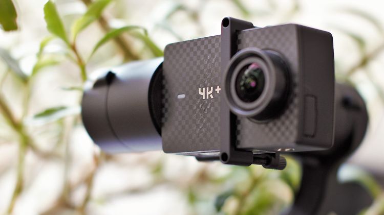 Mit dem passenden Gimbal läuft die Yi 4K+ zu Hochform auf.