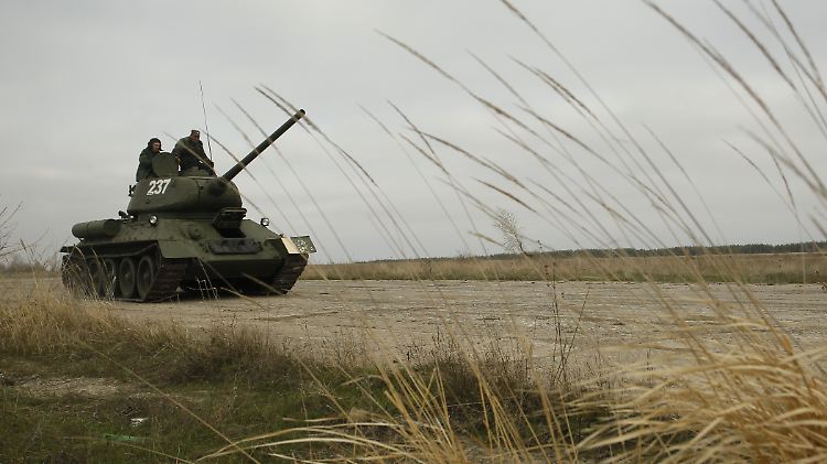 Ein Panzer in der Ukraine.