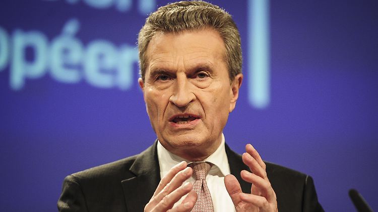 Oettinger warnt die Union, den ganzen Aufbruch Europas nicht zu gefährden.