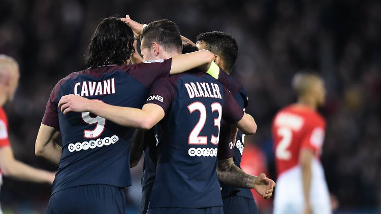 Cavani und Draxler feiern Tore, Kantersieg und Meisterschaft mit Paris St. Germain.