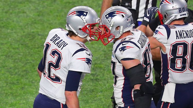Sie können offensichtlich nur miteinander: Tom Brady und Rob Gronkowski sind wieder vereint.