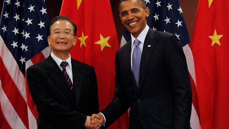 Gemeinsam für den Umweltschutz? Chinas Regierungschef Wen Jiabao und US-Präsident Barack Obama.