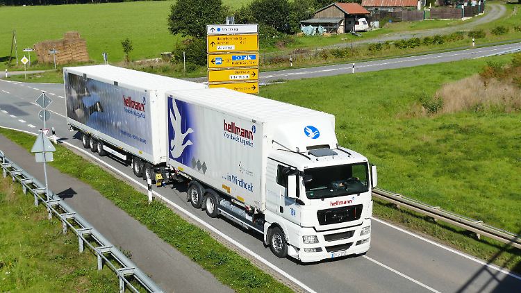 Gigaliner sind bis zu sieben Meter länger als herkömmliche Lkw.