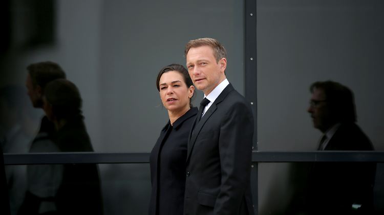 Dagmar Rosenfeld und Christian Lindner im April 2016.