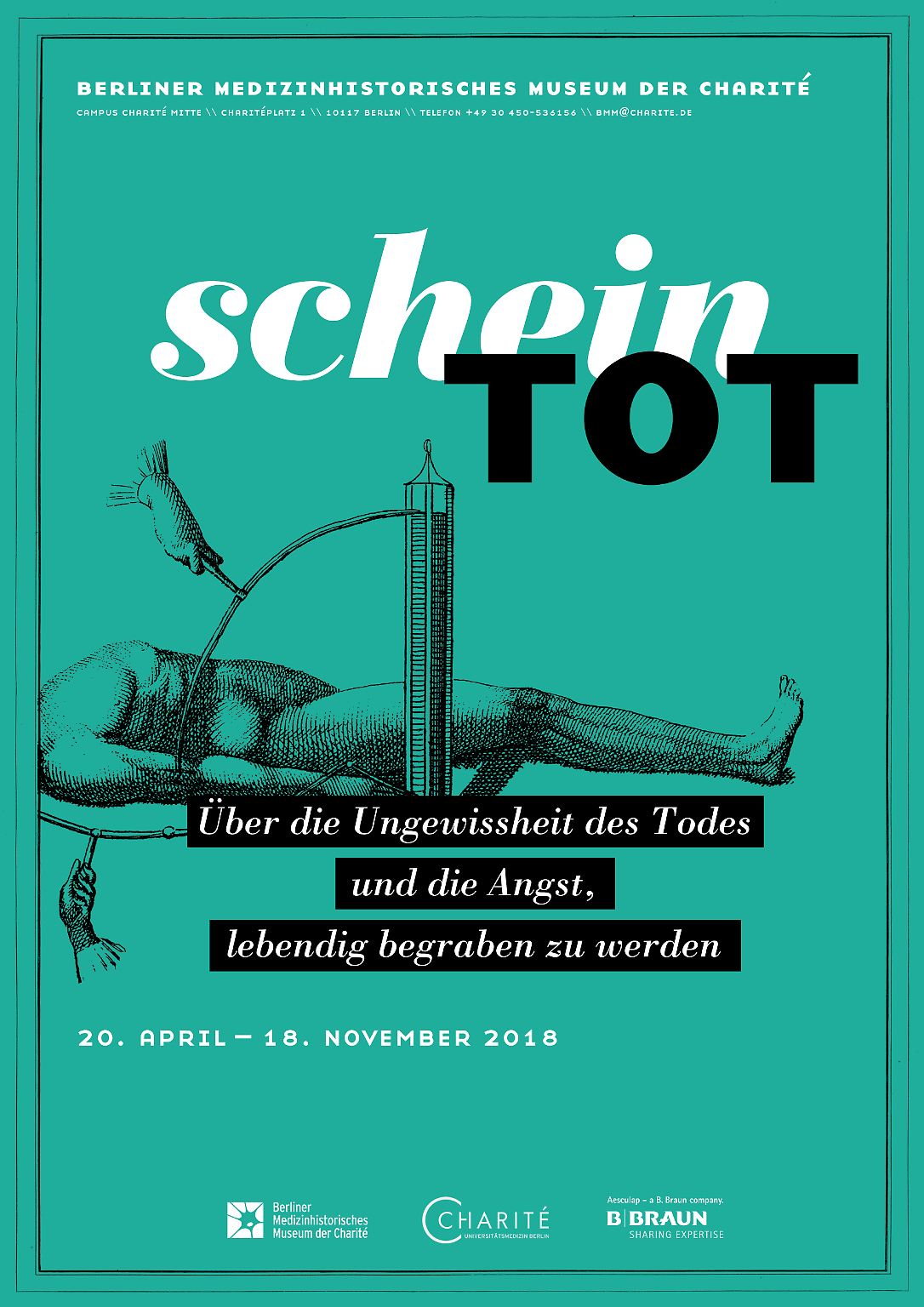 Die Ausstellung "Scheintot – Über die Ungewissheit des Todes und die Angst, lebendig begraben zu werden" ...