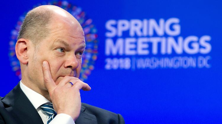 Scholz müht sich in Washington um die Beilegung des Handelsstreits.