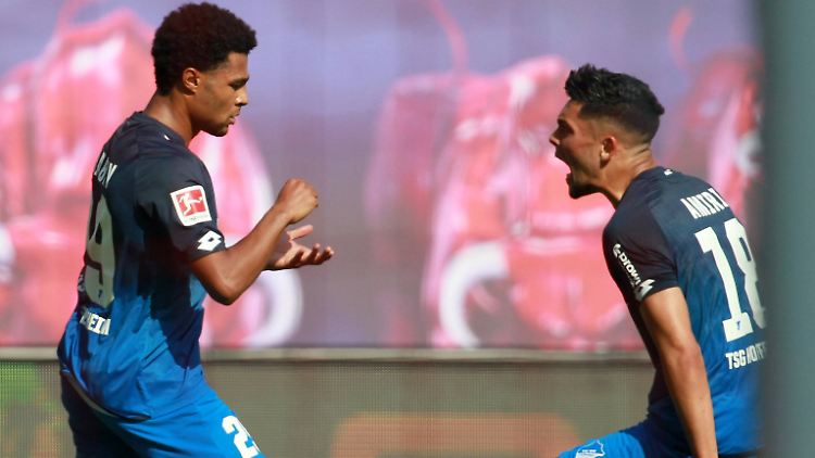 TSG-Chefkoch Gnabry (l.) und sein Souschef Amiri hatten es in Leipzig einfach.