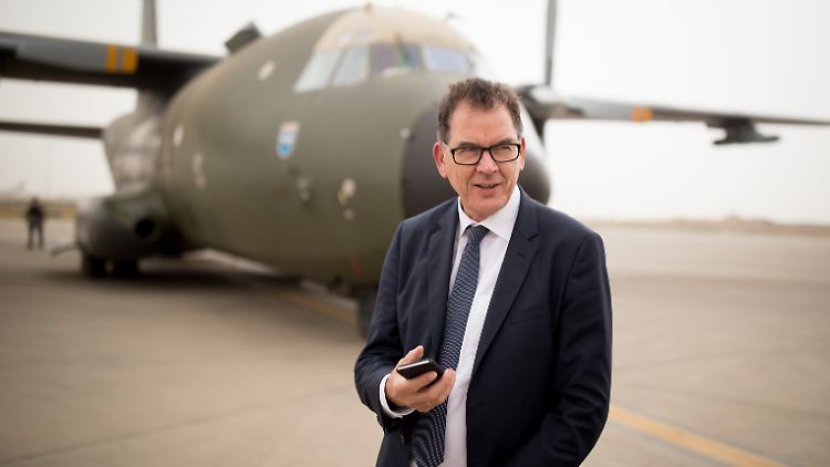 CSU-Entwicklungsminister Gerd Müller am Wochenende in Bagdad.