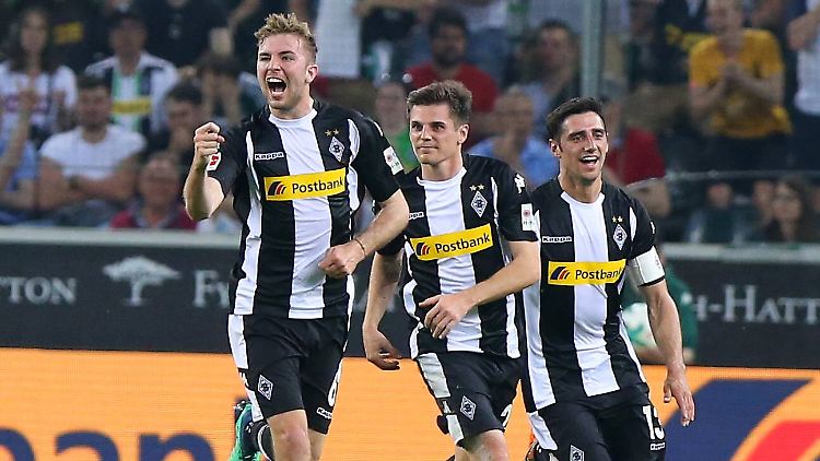 Christoph Kramer bejubelt sein Tor - und sicher seine fixe Reaktion zuvor.