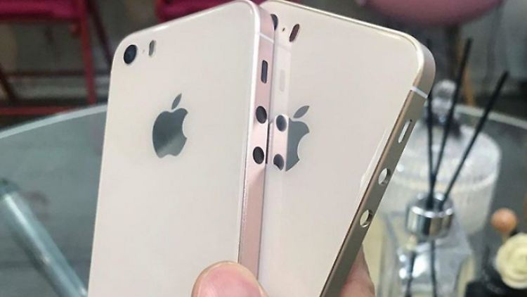 So könnte die gläserne Rückseite des iPhone SE 2 aussehen.