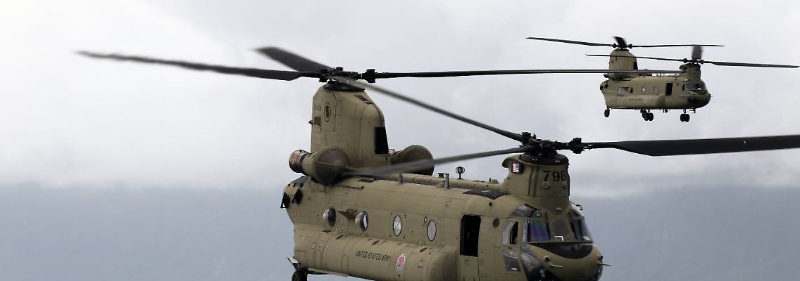 Im Kampf um den Milliarden-Auftrag der Bundeswehr schickt Boeing sein Modell Chinook ins Rennen.