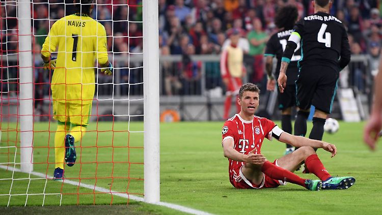 Thomas Müller und seine Bayern brauchen einen Kraftakt im Rückspiel in Madrid.