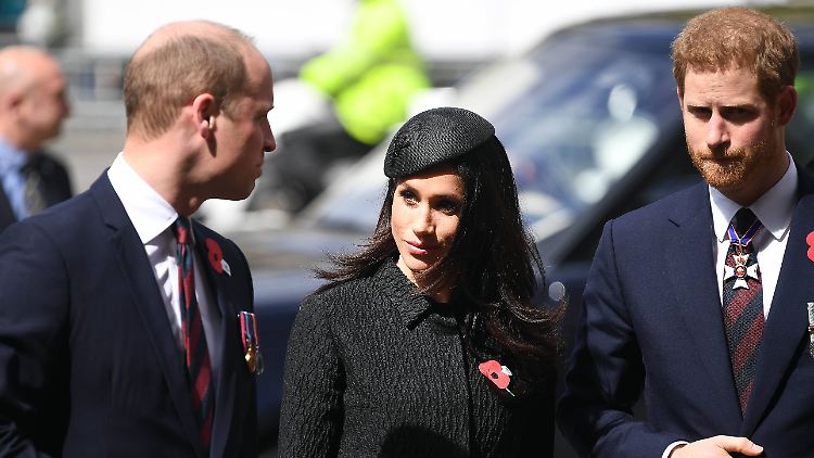 Neues Trio: William, Meghan und Harry.