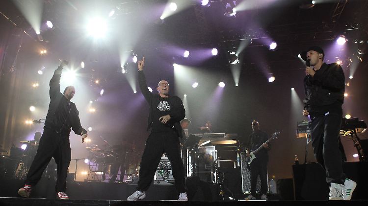 Die Fantastischen Vier beim Konzert im Oktober 2017 auf dem Hockenheimring.