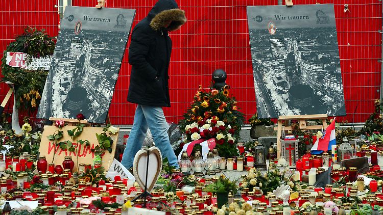 Der Berliner Breitscheidplatz einen Monat nach dem Anschlag im Dezember 2016.