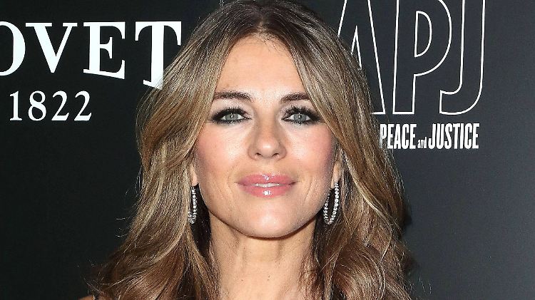 "Wie ein guter Wein": Liz Hurley.