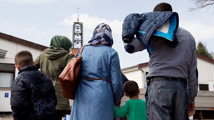 Eine syrische Familie in Deutschland.