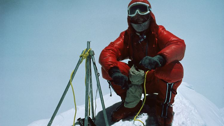 Geschafft: Reinhold Messner 1978 auf dem Gipfel des Mount Everest.