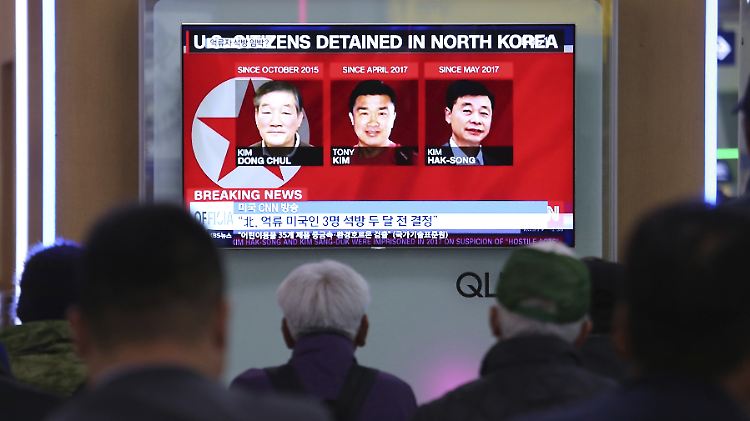 Laut südkoreanischen Medien wurden die drei Gefangenen Anfang April aus einem Arbeitslager in ein Hotel nahe Pjöngjang gebracht.