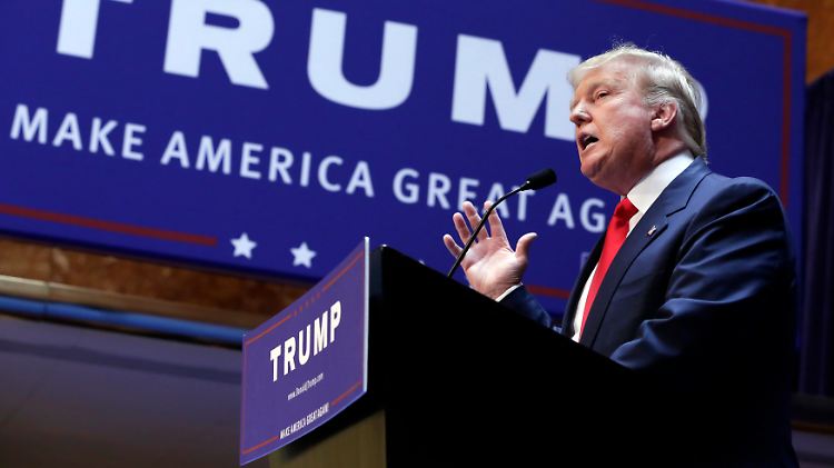 Donald Trump während seiner Präsidentschaftskandidatur 2015.
