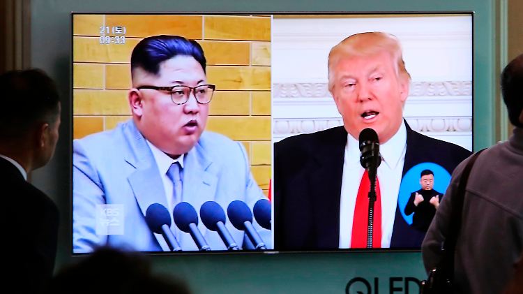 Bislang sprachen sie nur über die Medien - und über Unterhändler - miteinander: Kim Jong Un und Donald Trump.