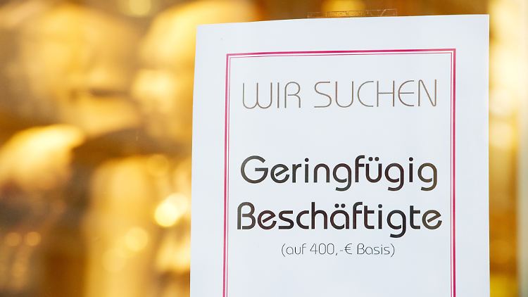 In Deutschland arbeiten 7,4 Millionen Menschen auf 450-Euro-Basis.