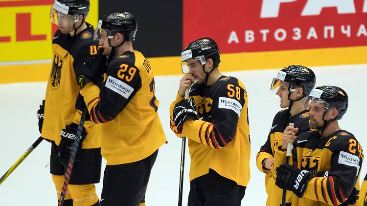 Auch im dritten WM-Spiel unterliegt die deutsche Eishockey-Nationalmannschaft.