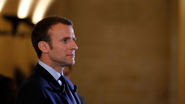 "Werden gemeinsam an einem breiteren Rahmenwerk arbeiten": Frankreichs Präsident Macron.