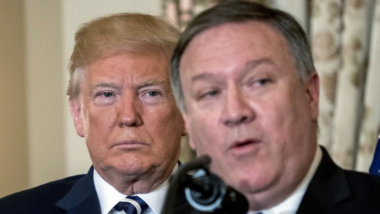 US-Präsident Donald Trump und sein Außenminister Mike Pompeo.