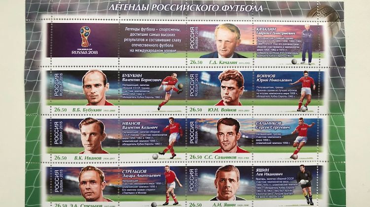 Legenden des russischen Fußballs - im Miniformat.