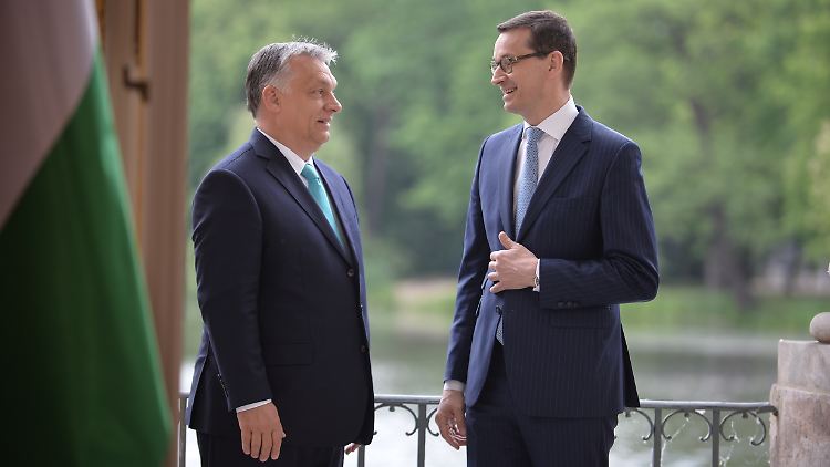 Viktor Orban (links) und Mateusz Morawiecki gelten nicht nur im Streit über die Flüchtlingsverteilung als Verbündete.