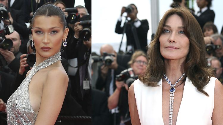 Ähnlichkeiten rein zufällig? Bella und Carla in Cannes.