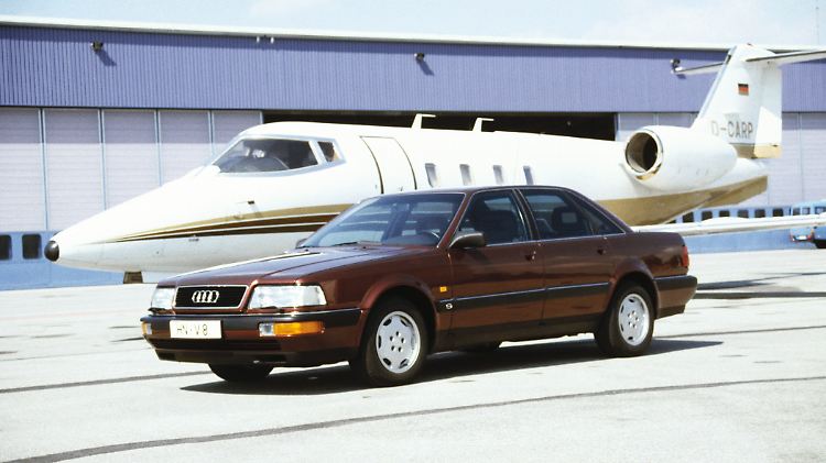 Mit dem Audi V8 wollten die Ingolstädter 1988 Mercedes und BMW den Rang ablaufen.