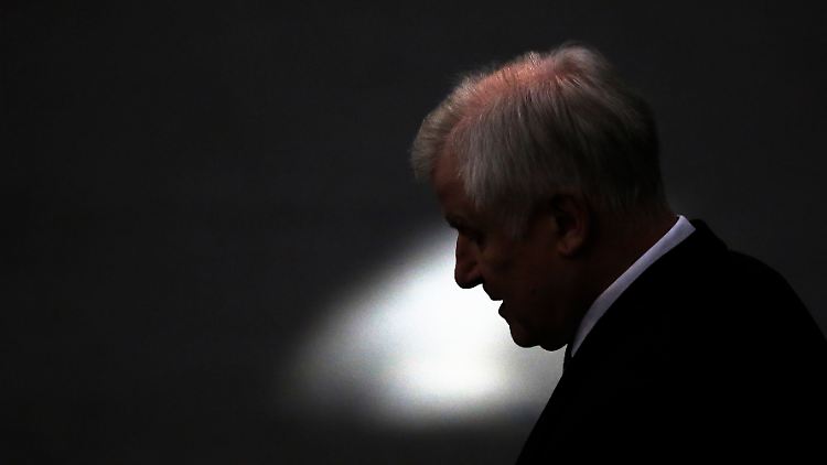Das ist nicht die Erleuchtung, sondern nur das Gegenlicht: Seehofer im Bundestag.