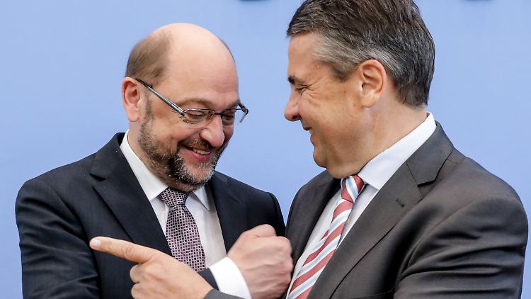 Alles wieder gut: Martin Schulz und Sigmar Gabriel sind wieder Freunde.