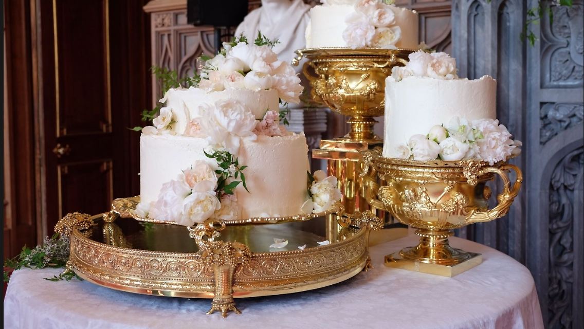 Die Torte des Brautpaares.